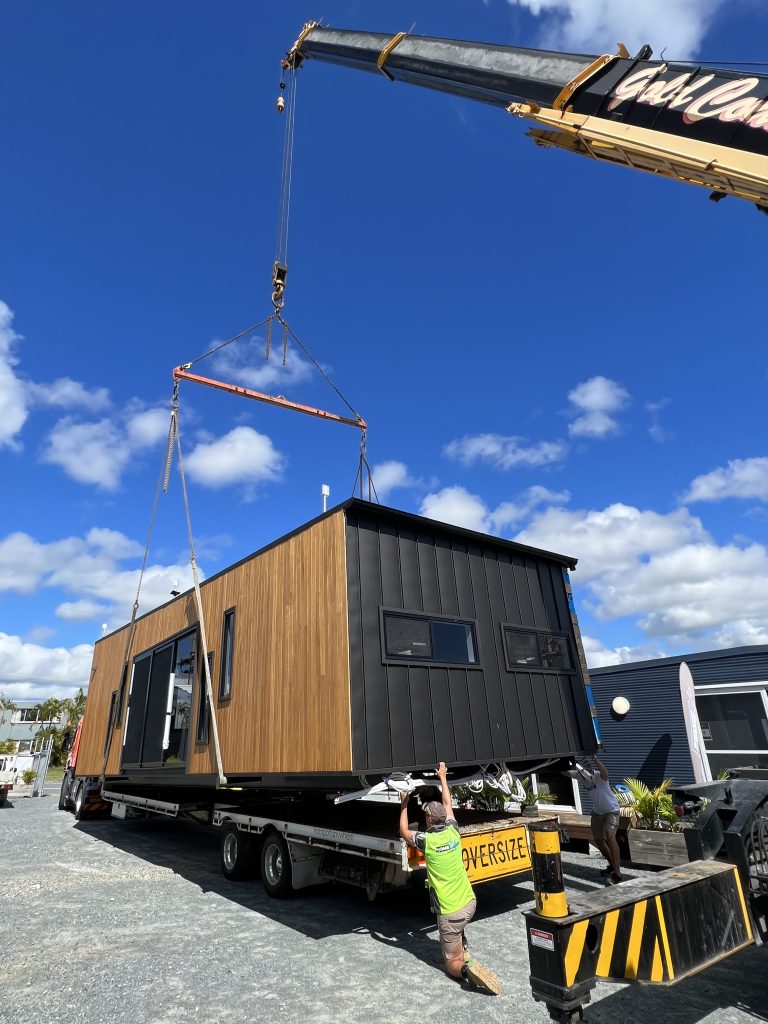 Delivery of a HOMElife Pods modular building